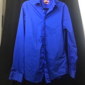 Royal Blue button up dress shirt